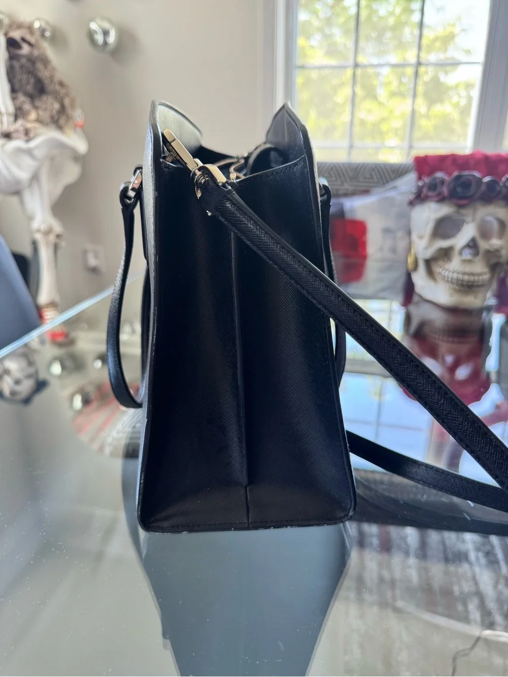 Kate Spade Perry Medium Satchel in Black